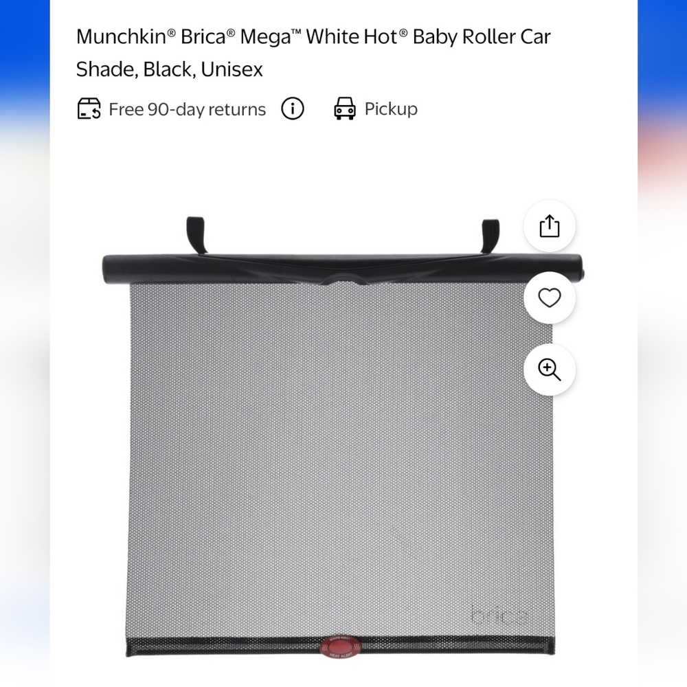 Munchkin Brica Black Car Shade
